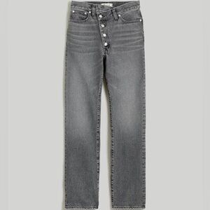 Madewell ‘90s Straight Jean: Cross tab, Charcoal